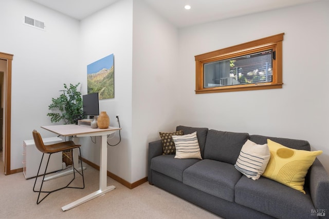 55 Durham Rd, San Anselmo, CA 94960 - office area featuring carpet flooring, baseboards, and recessed lighting