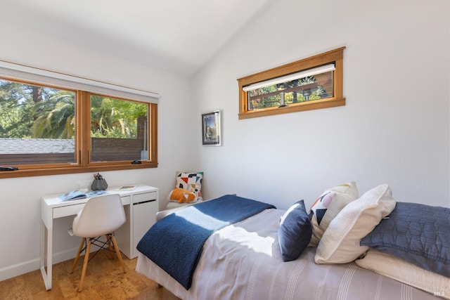 55 Durham Rd, San Anselmo, CA 94960 - bedroom featuring vaulted ceiling