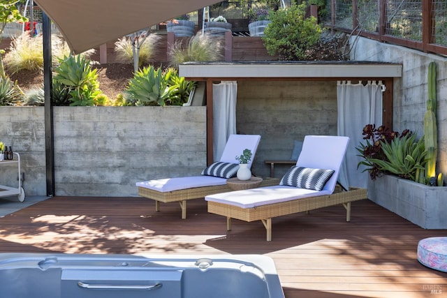 55 Durham Rd, San Anselmo, CA 94960 - view of wooden terrace