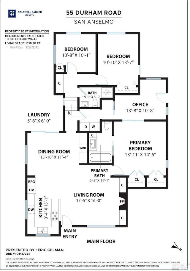 55 Durham Rd, San Anselmo, CA 94960 - property floor plan