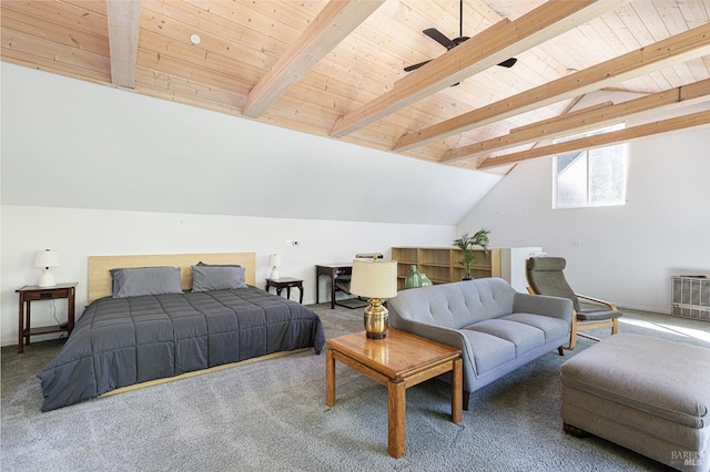 4011 Mill Creek Rd, Healdsburg, CA 95448 - bedroom with carpet and wooden ceiling