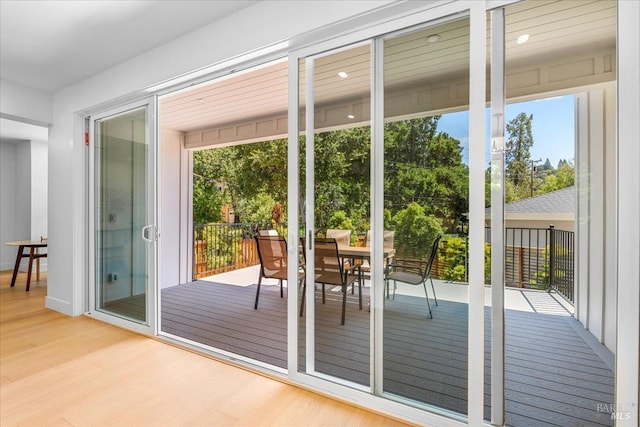22 Cedar Ave, Kentfield, CA 94904 - entryway featuring wood finished floors