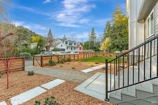 22 Cedar Ave, Kentfield, CA 94904 - fenced backyard with a patio area and a residential view