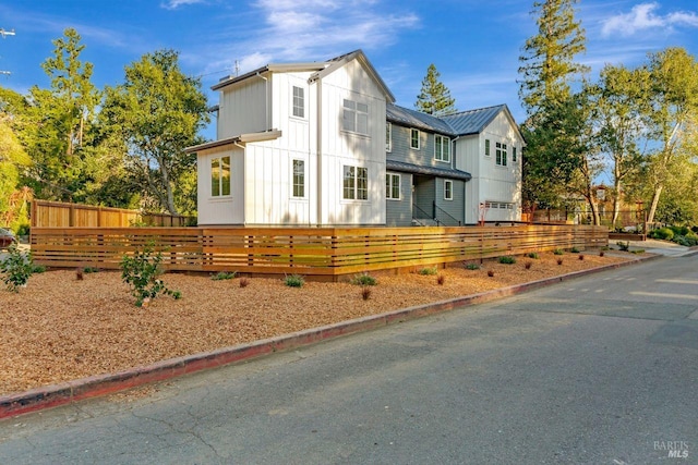 22 Cedar Ave, Kentfield, CA 94904 - modern farmhouse with board and batten siding and metal roof