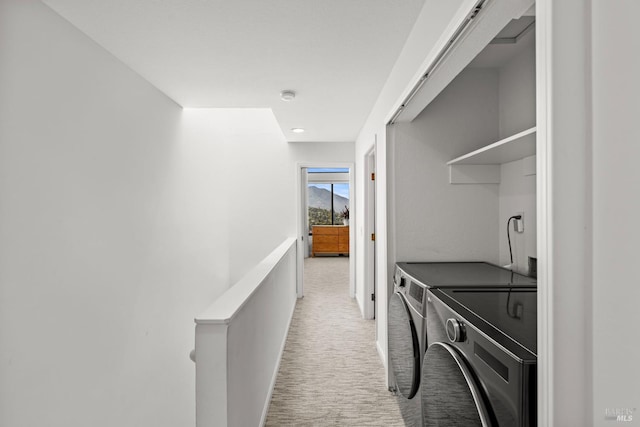 402 Donahue St, Sausalito, CA 94965 - laundry area featuring separate washer and dryer and light carpet
