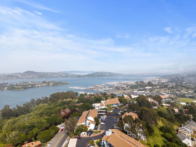 402 Donahue St, Sausalito, CA 94965 - aerial view of property and surrounding area with a nearby body of water and nearby suburban area