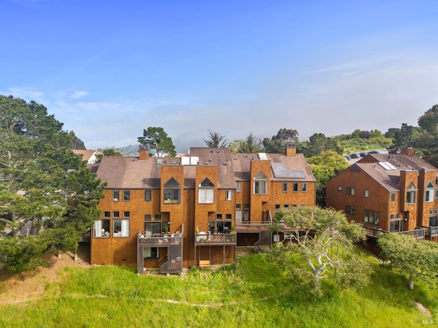 402 Donahue St, Sausalito, CA 94965 - back of property with a chimney and a residential view