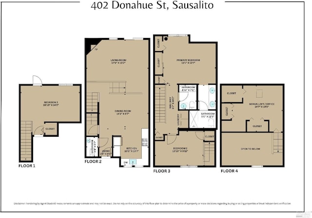 402 Donahue St, Sausalito, CA 94965 - property floor plan
