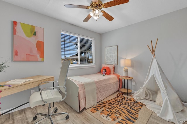 1753 15th St, San Pablo, CA 94806 - bedroom featuring wood finished floors, a desk, and ceiling fan