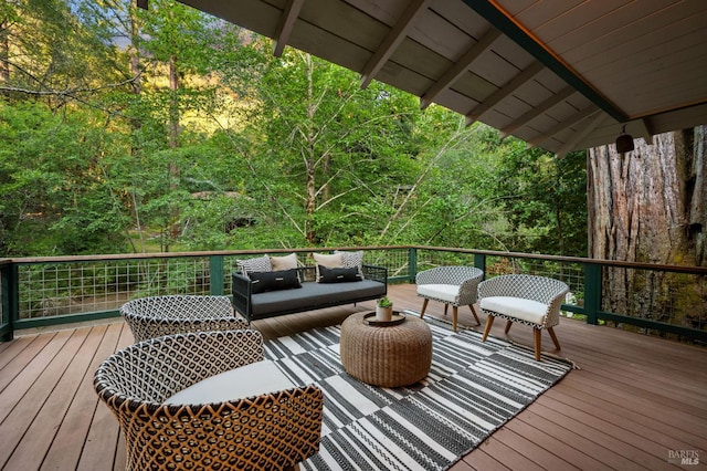 5600 Cazadero Hwy, Cazadero, CA 95421 - deck with outdoor lounge area
