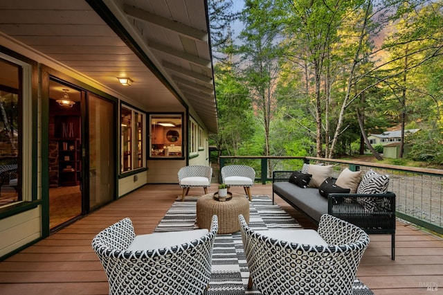 5600 Cazadero Hwy, Cazadero, CA 95421 - deck with an outdoor living space