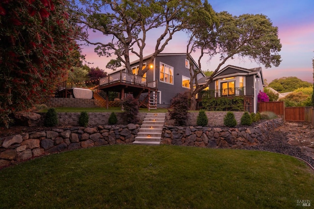 943 Appleridge Pl, Fairfield, CA 94534 - view of front of home featuring stairway and a deck