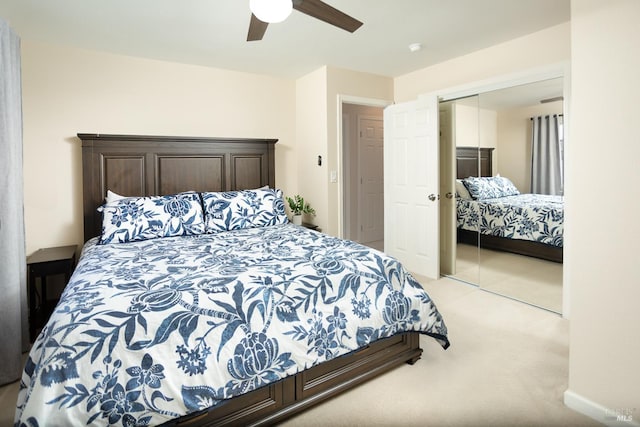 481 Chelsea Way, Fairfield, CA 94533 - bedroom with carpet flooring, a closet, and ceiling fan