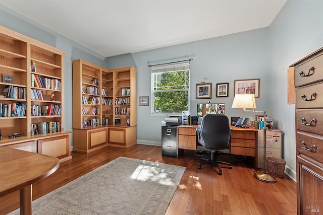 8596 Starr Rd, Windsor, CA 95492 - office featuring dark wood-style floors and baseboards