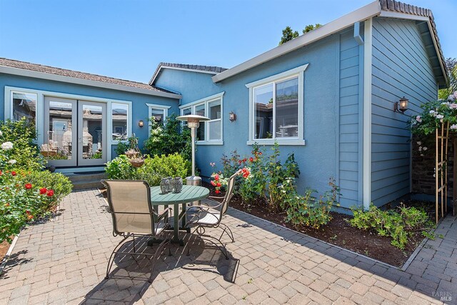 8596 Starr Rd, Windsor, CA 95492 - view of patio / terrace with french doors