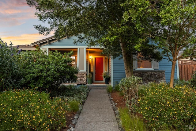 8596 Starr Rd, Windsor, CA 95492 - view of front of home featuring stone siding