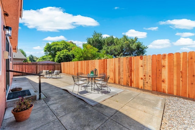 225 Riverview Dr, Vallejo, CA 94589 - fenced backyard featuring outdoor dining area and a patio area