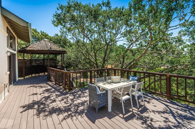 1043 La Quinta Ct, Napa, CA 94559 - deck with a gazebo and outdoor dining space