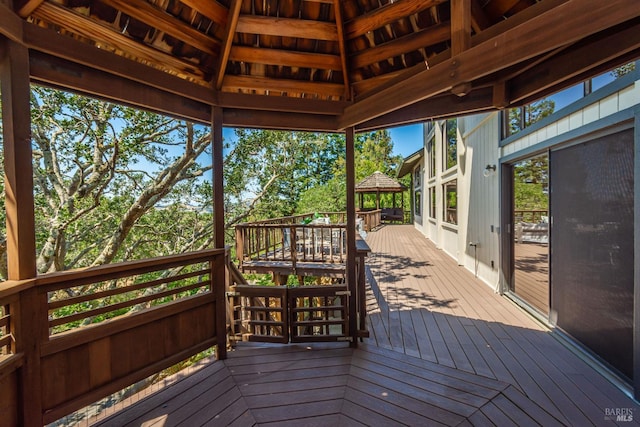 1043 La Quinta Ct, Napa, CA 94559 - wooden terrace featuring a gazebo