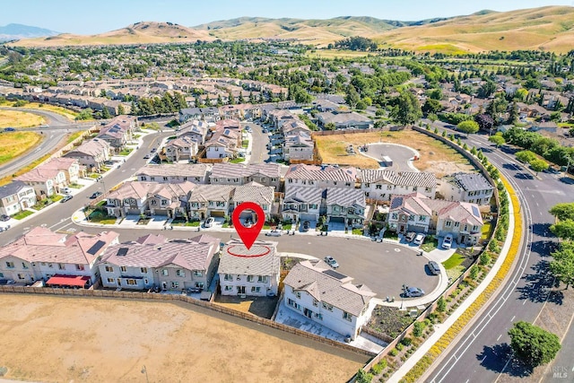 840 Allegro Ct, Fairfield, CA 94534 - aerial view of residential area with a mountainous background