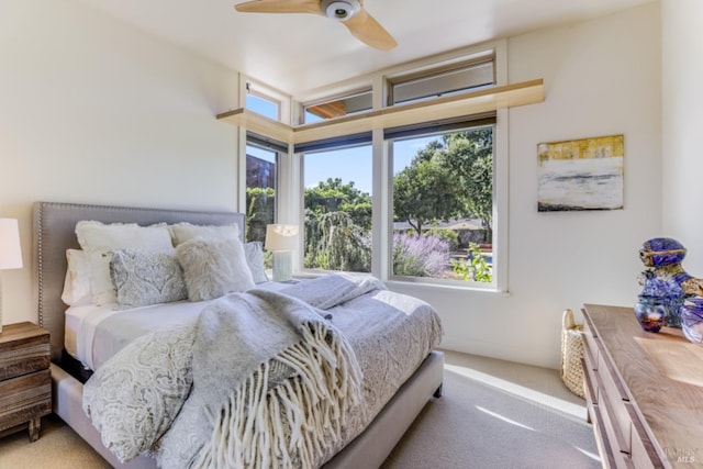 1067 Darms Ln, Napa, CA 94558 - carpeted bedroom featuring ceiling fan