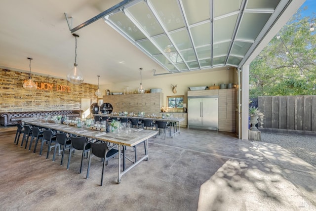 1067 Darms Ln, Napa, CA 94558 - interior space with built in fridge