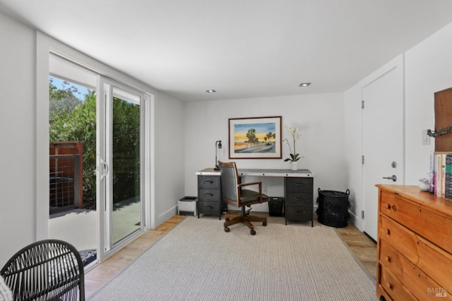 1067 Darms Ln, Napa, CA 94558 - home office featuring light wood finished floors