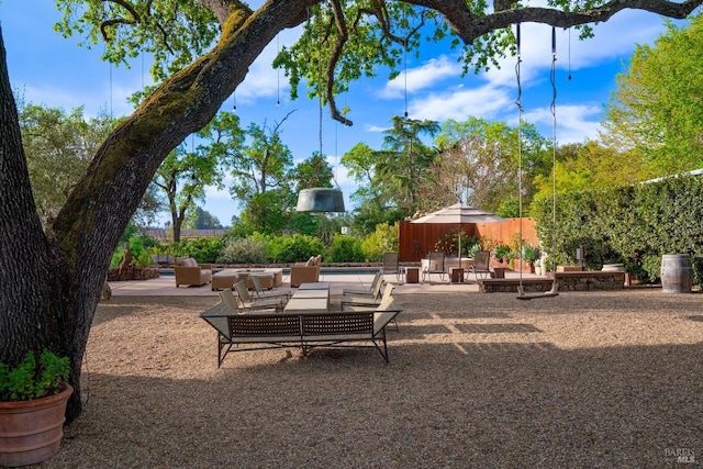 1067 Darms Ln, Napa, CA 94558 - view of patio / terrace with an outdoor hangout area