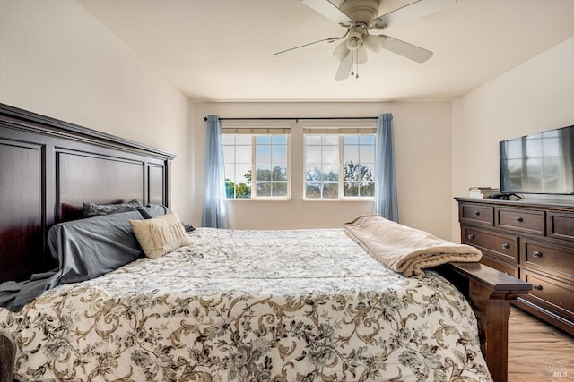 236 Cogburn Way, Vacaville, CA 95687 - bedroom with light wood-style floors and a ceiling fan