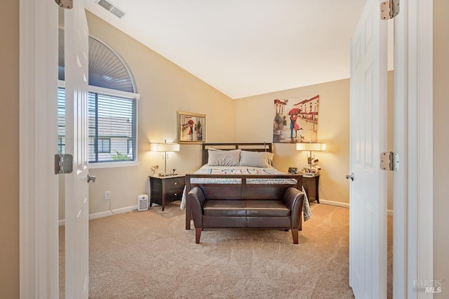 1405 Montana Pl, Rohnert Park, CA 94928 - carpeted bedroom featuring lofted ceiling and baseboards