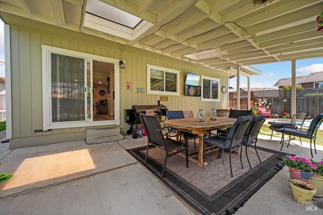 1405 Montana Pl, Rohnert Park, CA 94928 - view of patio / terrace with outdoor dining area and entry steps
