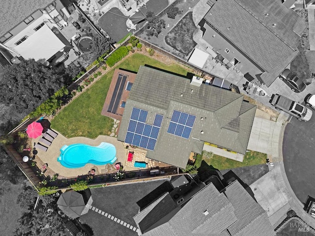 1405 Montana Pl, Rohnert Park, CA 94928 - aerial view of a pool area