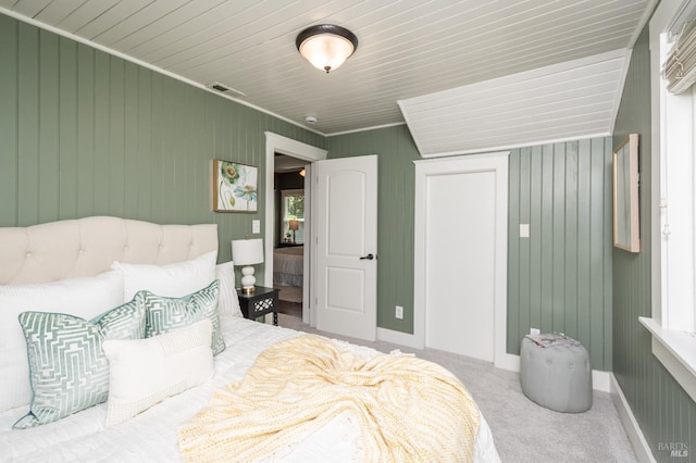 225 Berna Ave, Napa, CA 94559 - bedroom with carpet, wood walls, and baseboards