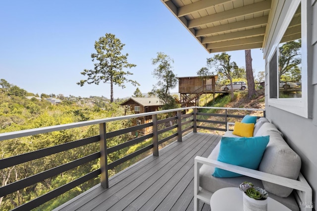 1131 W California Ave, Mill Valley, CA 94941 - view of wooden terrace