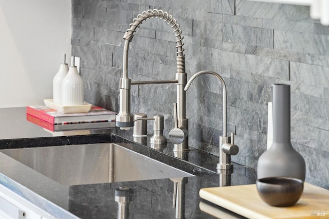 1131 W California Ave, Mill Valley, CA 94941 - kitchen view of decorative backsplash and a sink