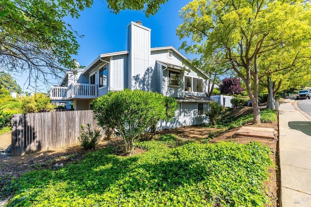 2000 Clearview Cir, Benicia, CA 94510 - view of side of home featuring a chimney