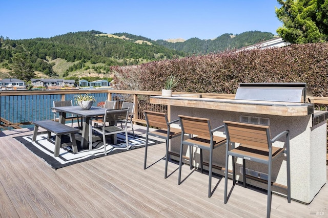 189 Seadrift Rd, Stinson Beach, CA 94970 - wooden deck with a wooded view and a mountain view