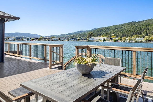 189 Seadrift Rd, Stinson Beach, CA 94970 - deck featuring a water and mountain view and a forest view