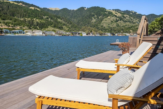 189 Seadrift Rd, Stinson Beach, CA 94970 - dock area featuring a water and mountain view and a wooded view