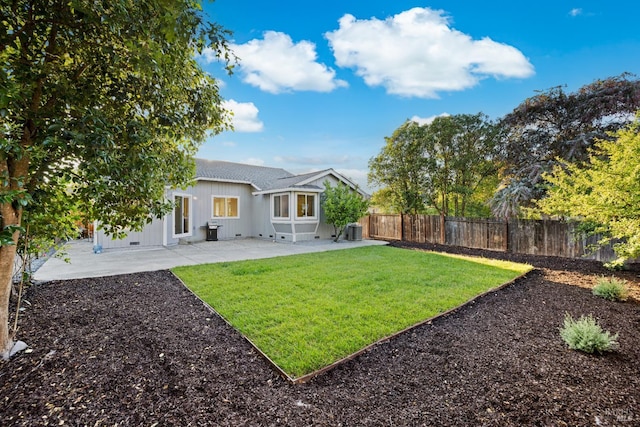 2410 Pinercrest Dr, Santa Rosa, CA 95403 - view of yard featuring a patio and central AC unit