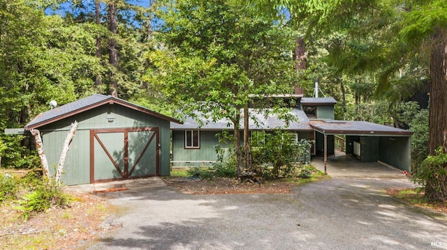 45270 Ocean View Ln, Gualala, CA 95445 - view of front facade featuring asphalt driveway