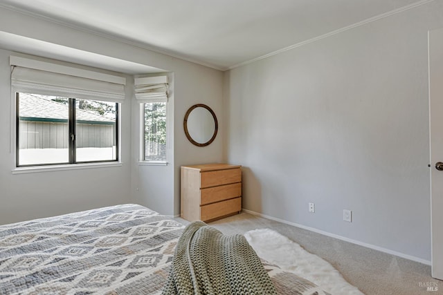 111 Cheda Ln, Novato, CA 94947 - bedroom with light carpet, baseboards, and crown molding