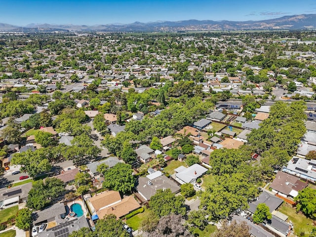 1233 Lincoln St, Fairfield, CA 94533 - aerial perspective of suburban area with a mountain backdrop