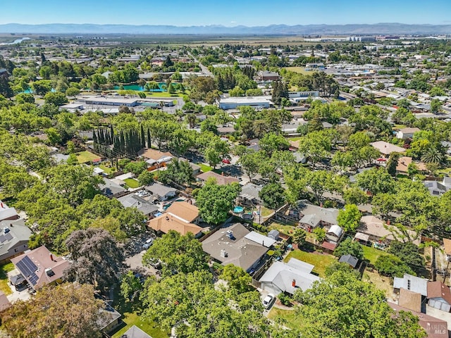 1233 Lincoln St, Fairfield, CA 94533 - aerial overview of property's location with nearby suburban area and a mountain backdrop