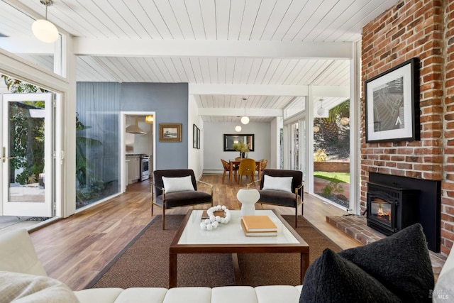 100 De La Guerra Rd, San Rafael, CA 94903 - sunroom featuring plenty of natural light and beamed ceiling