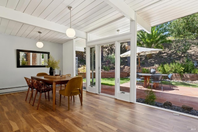 100 De La Guerra Rd, San Rafael, CA 94903 - sunroom / solarium with a baseboard heating unit