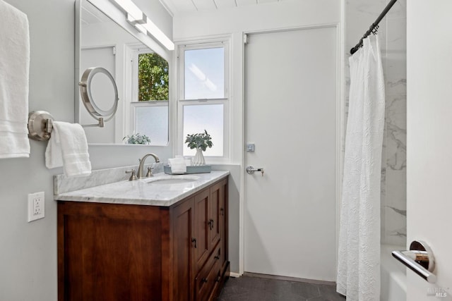 100 De La Guerra Rd, San Rafael, CA 94903 - bathroom featuring vanity and a shower with curtain