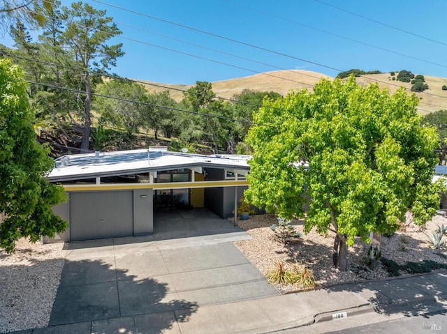 100 De La Guerra Rd, San Rafael, CA 94903 - view of front of home with a mountain view