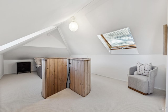 516 Howard St, Petaluma, CA 94952 - bonus room with a skylight, light carpet, and lofted ceiling