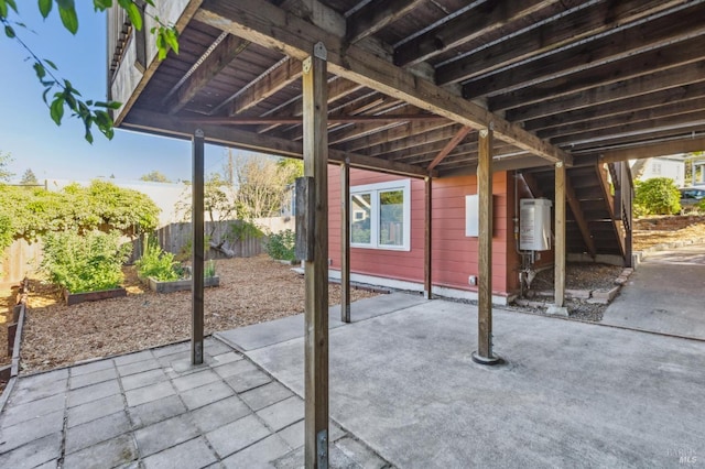 516 Howard St, Petaluma, CA 94952 - view of patio / terrace with water heater and a vegetable garden